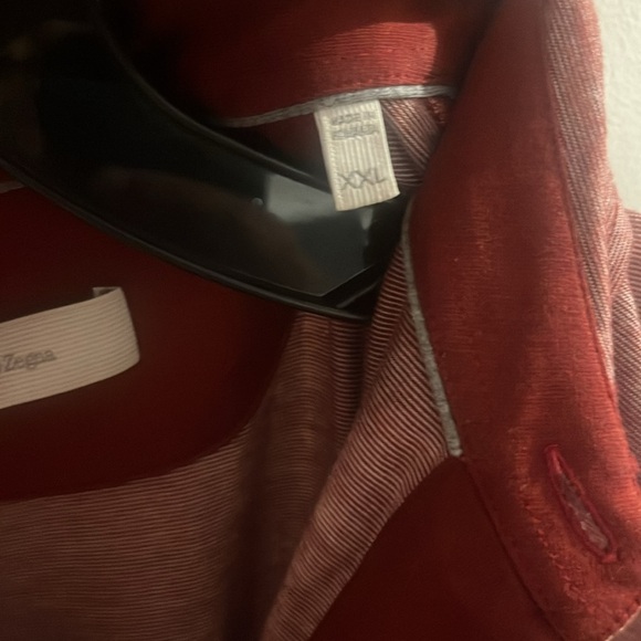 Men's Burgundy ERMENEGILDO ZEGNA Polo Shirt - Picture 5 of 5